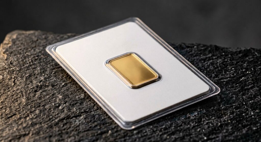 Illustrative render of pamp suisse fortuna 2.5 gram .9999 gold bar, not a photo of the exact product