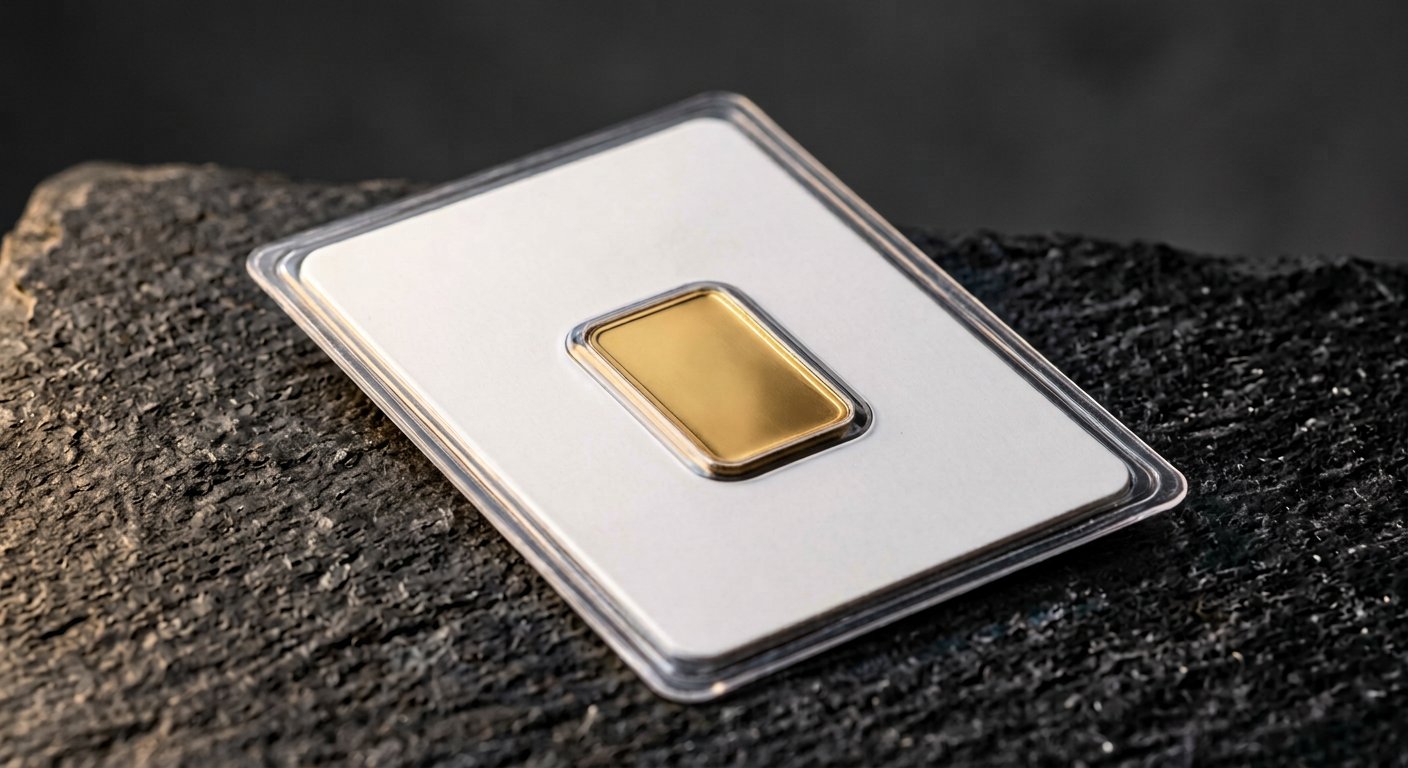 Illustrative render of pamp suisse fortuna 2.5 gram .9999 gold bar, not a photo of the exact product