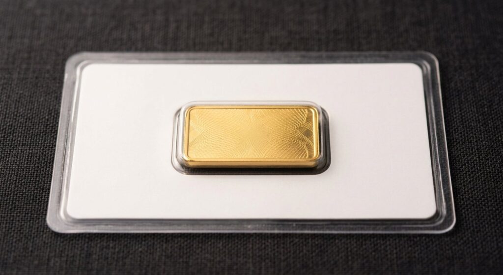 Illustrative render of pamp suisse 5 gram gold bar fortuna .9999, not a photo of the exact product
