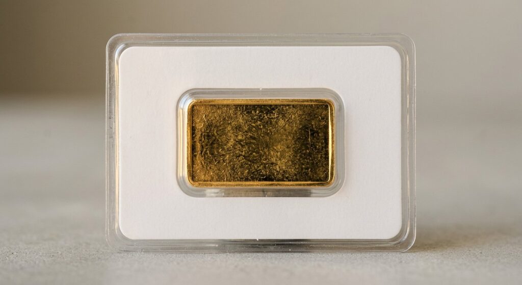 Illustrative render of argor-heraeus 10 gram gold bar .9999, not a photo of the exact product