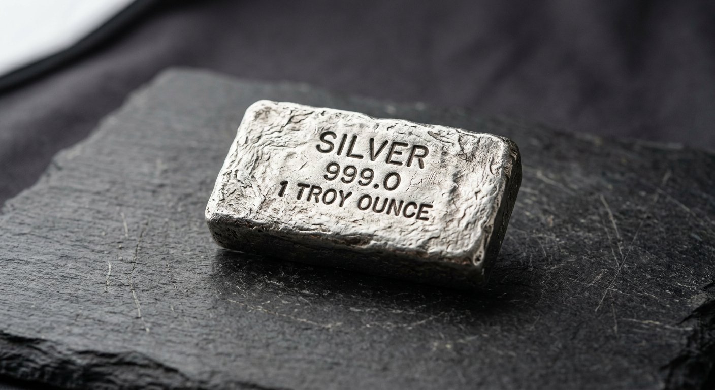 Illustrative render of 15 x 1 kg silver cast bar, not a photo of the exact product