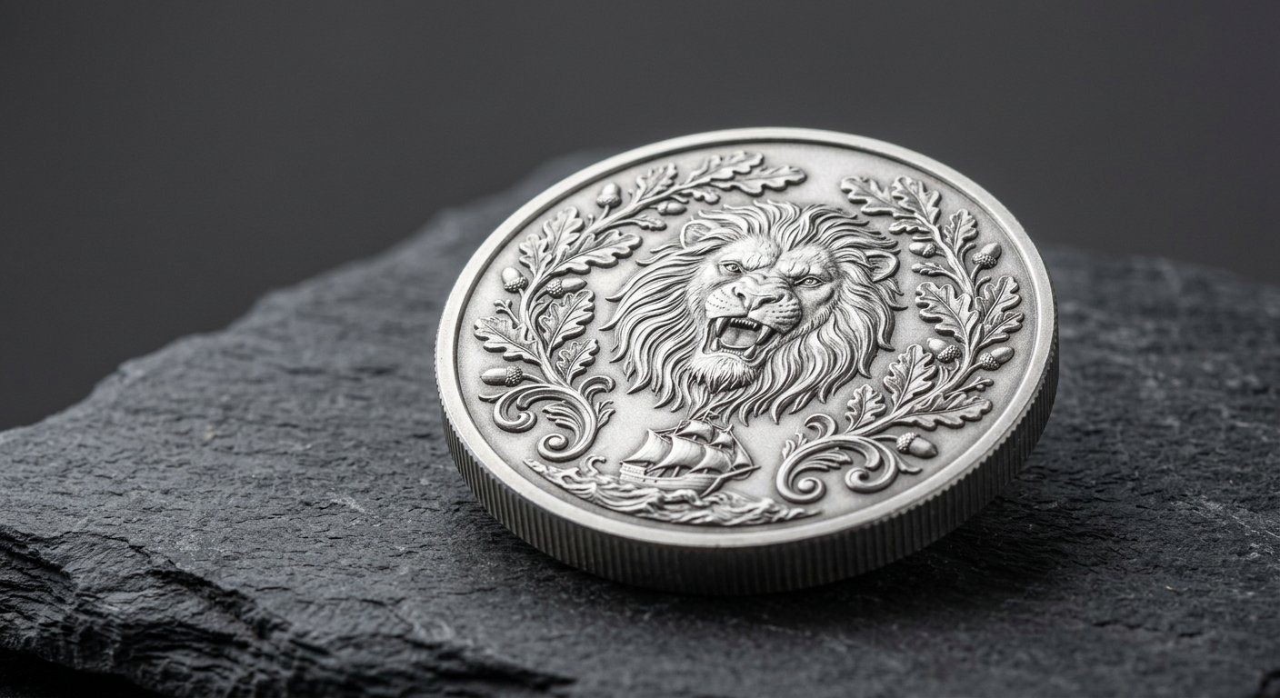 Illustrative render of 1 oz lunar horse silver coin, not a photo of the exact product