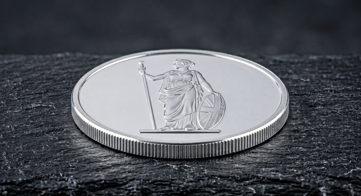 Illustrative render of 1 oz saint gaudens .999 silver round, not a photo of the exact product