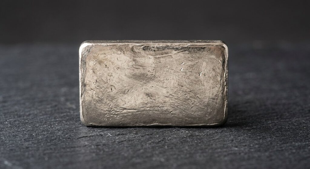 Illustrative render of recognized mint 1 oz .9995 palladium bar, not a photo of the exact product